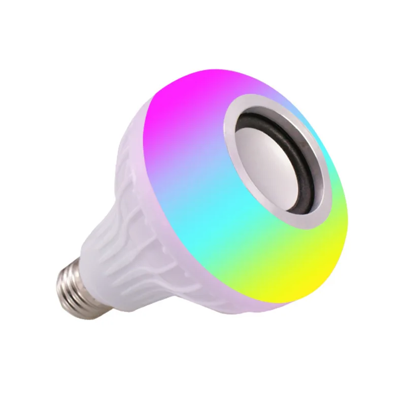 RGB Лампочка бар мигающий свет E27 пульт дистанционного управления Bluetooth Музыка