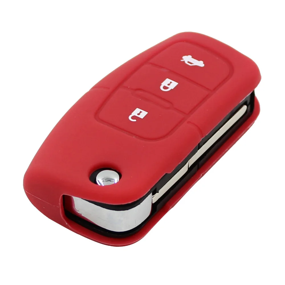 Силиконовая защитная сумка с 3 кнопками чехол для автомобильного ключа