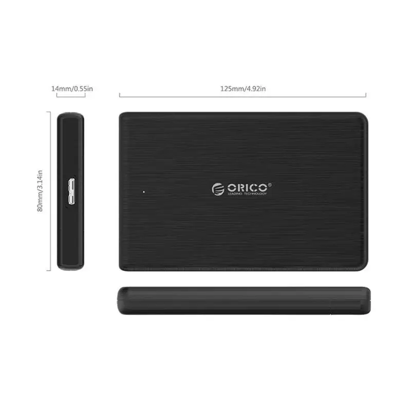 Чехол ORICO 2189U3S для жесткого диска 2," SATA-USB 3,0 Micro B 9,5 мм внешний жесткий диск Корпус для жесткого диска HD SSD дисковая коробка с usb-кабелем