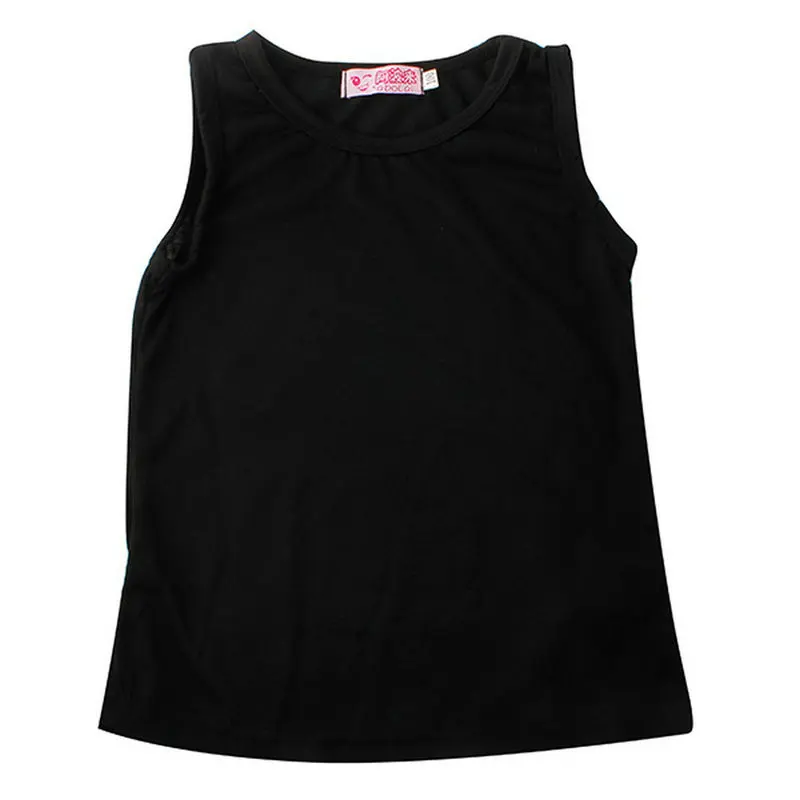 Комплект детской одежды для девочек 3 шт. рубашка/топ без рукавов + брюки с