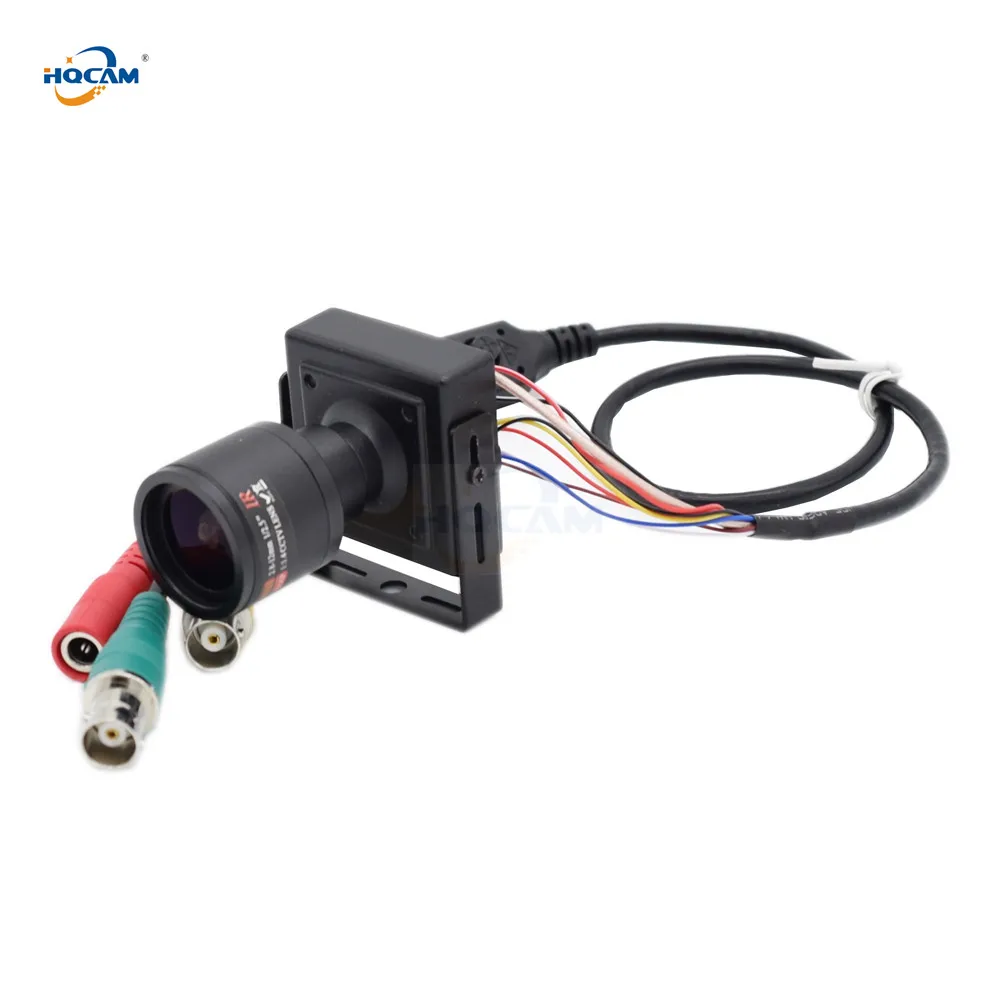 HQCAM 50fps 60fps AHD + SDI CVBS 1080P стандартная коробка для фотоаппарата 9 22 мм ручной зум Мини
