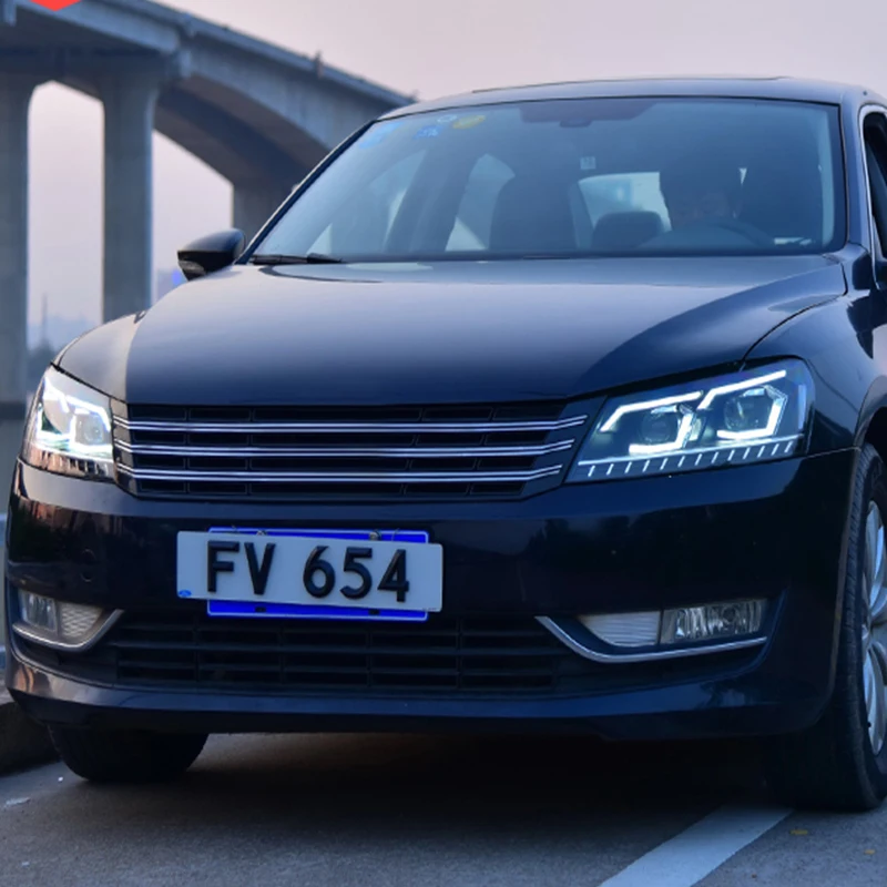 Автомобильный Стайлинг для Passat B7 US Verson 2012- фары для Passat B7 фары DRL D2H динамический сигнал поворота Hid биксеноновый луч