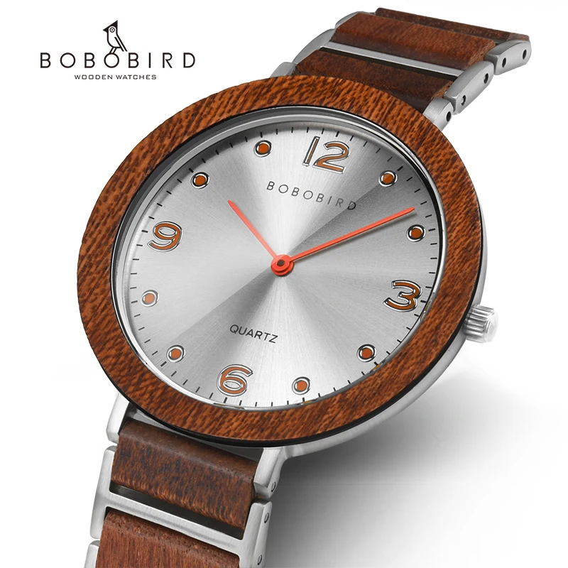 

Ultra Thin 6mm BOBO BIRD Lover's Watch Luxury Stylish Wood Quartz Wristwatches Timepiece reloj hombre with Gift Box V-S16