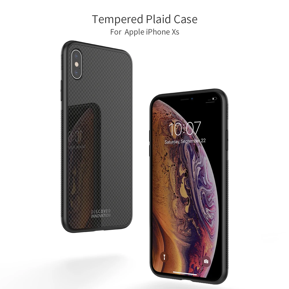 Чехол Nillkin для iPhone Xs из закаленного стекла защитный чехол 5 8 дюйма |