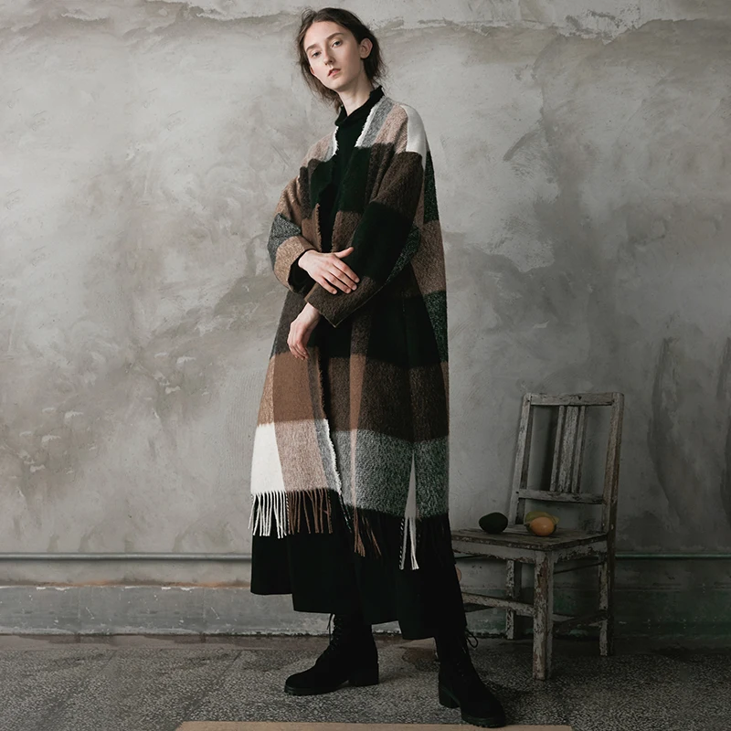 IRINAW168 2018 AW Новая коллекция оригинальный дизайн Длинные повседневные кисточкой