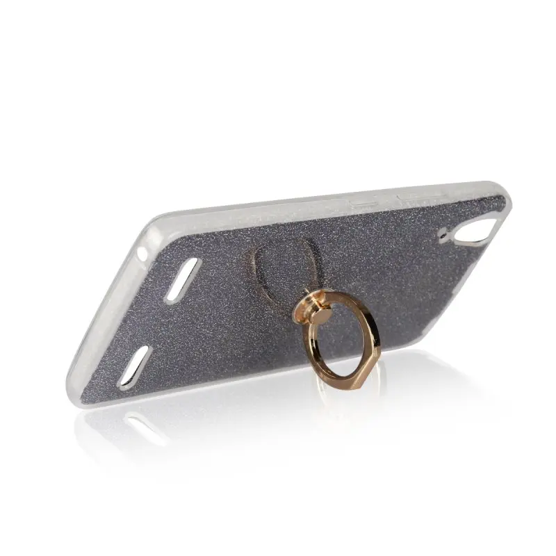 Luxury Ring Holder Case for Lenovo A6000 A6010 Back Cover Glitter Silicon Gel Bag sfor Plus Coque Etui Hoesje Funda |