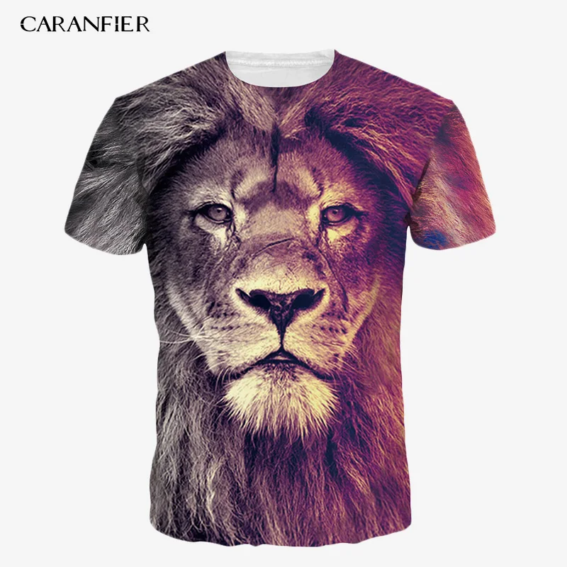Горячая Распродажа новая мужская летняя футболка с принтом головы тигра Мужская
