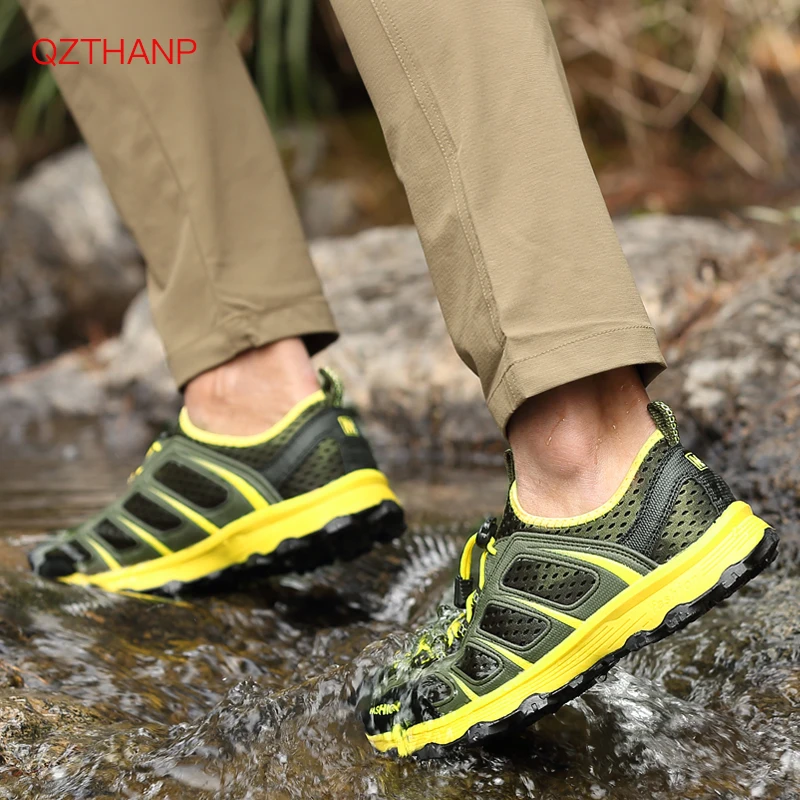 

2018 Outdoor Men Water Shoes Summer Wading Shoes Mesh Casual Male Shoes Adult Trainers Breathable High Quality Zapatos Hombre