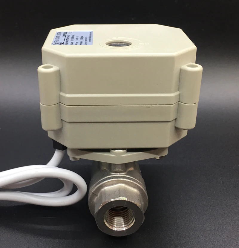 2 способ латунь/SS304 1/4 ''3/8'' DN8 DN10 DC12V DC24V редукционный клапан сигнала 0-5V 0-10V или 4-20mA для управления модуляцией воды