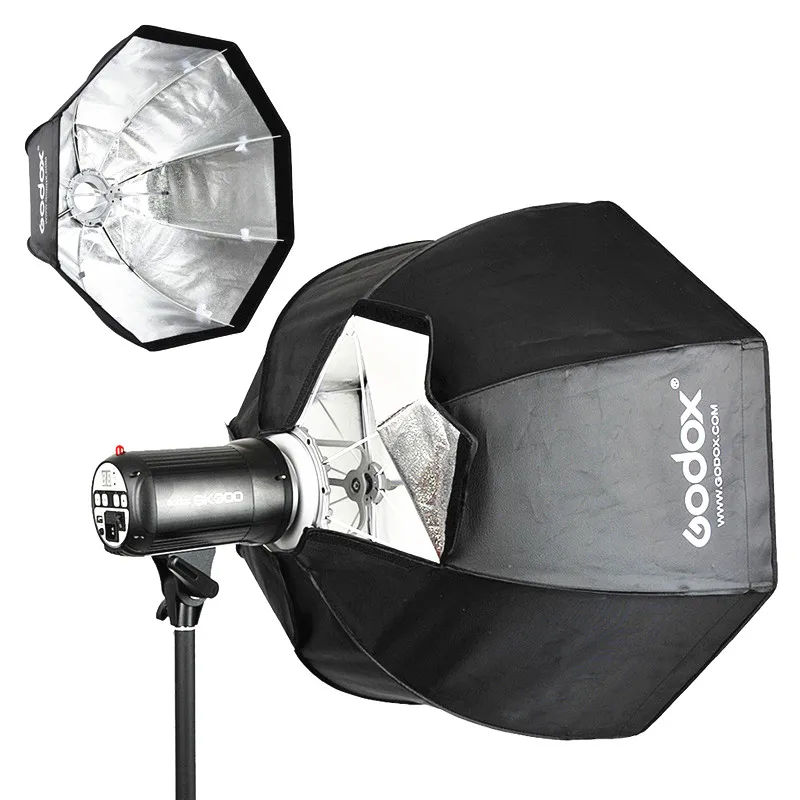 Профессиональный портативный восьмиугольный Зонт Godox UE-120CM Softbox с креплением Bowens