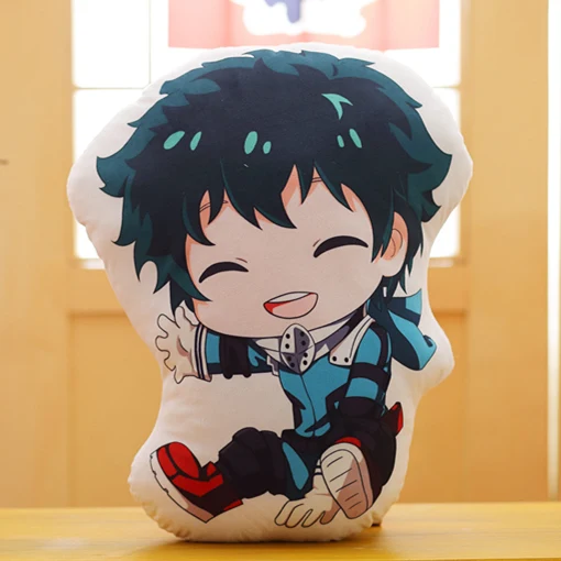 Зеленый My Hero Academy Аниме Boku Yoh Asakura Katsuki Bakugo Shoto Toooroki PP Хлопок плюшевая игрушка кукла мягкая подушка Милая - Цвет: Зеленый