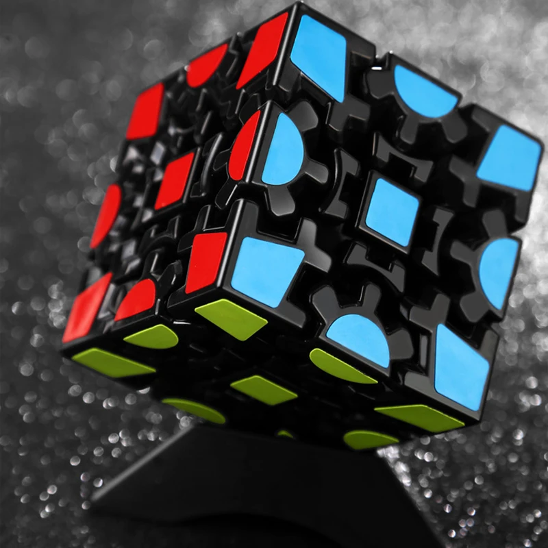Креативный магический куб с зубчатой передачей 3x3x3, 5,6 см, профессиональный Гладкий скоростной крученый магический куб, странные-шаеп грар, наклейки в форме куба для детей, игрушка в подарок