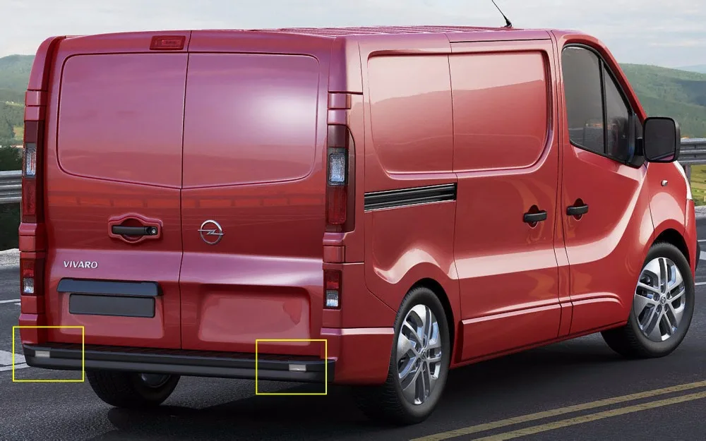 ANGRONG для Vauxhall Opel Vivaro Movano Renault светодиодный задний бампер отражатель Тормозная Стоп