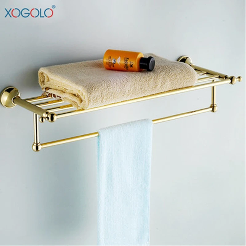 Xogolo однотонное медное Двухслойное Золотое цветное банное полотенце вешалки с