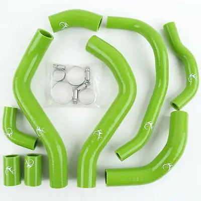 Green Силиконовый шланг радиатора W/зажимы для Honda CBR 600RR 2007-2012 08 09 10 11 мотоцикл 3 цвета - Цвет: Green