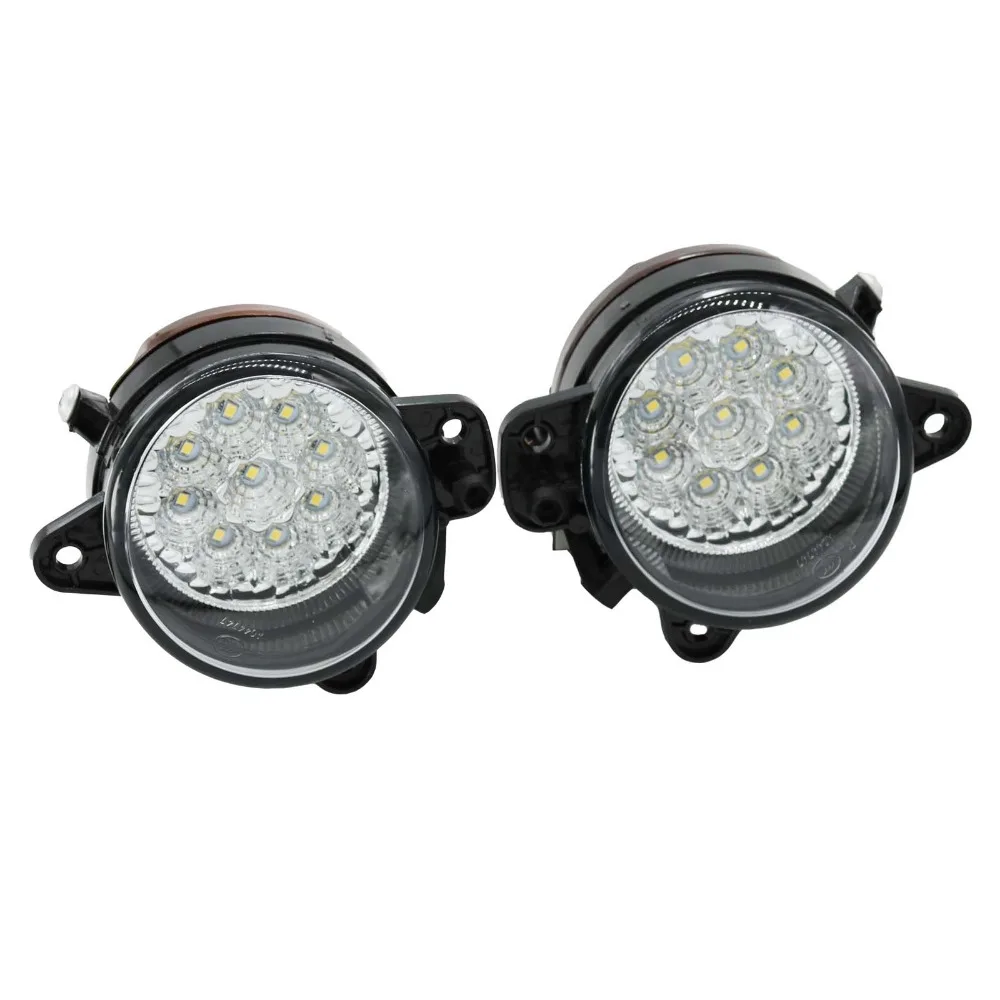 

2Pcs LED Light For VW Polo 2005 2006 2007 2008 2009 2010 Car-Styling Front Bumper 9 LED DRL Fog Light Fog Lamp