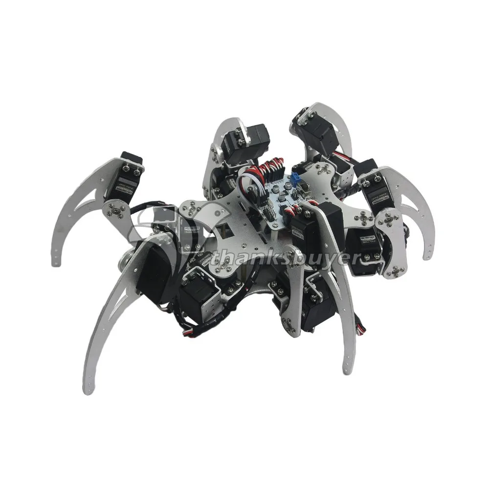 Полный комплект контроллера и MG996R Servos 18DOF алюминиевый шестиугольный робот паука