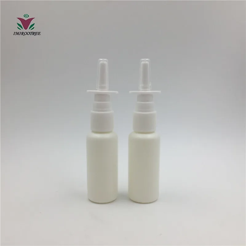 

Free Shipping 100 sets 30ml Pharmaceutical HDPE Nasal Spray Bottle with Nasal Sprayer 18/410