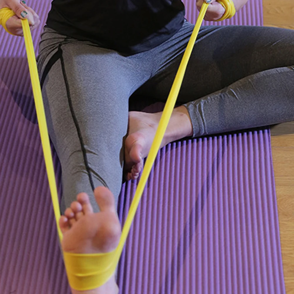 Сила Пилатес Тяговая веревка TPE тренировка йога эластичная петля упражнения