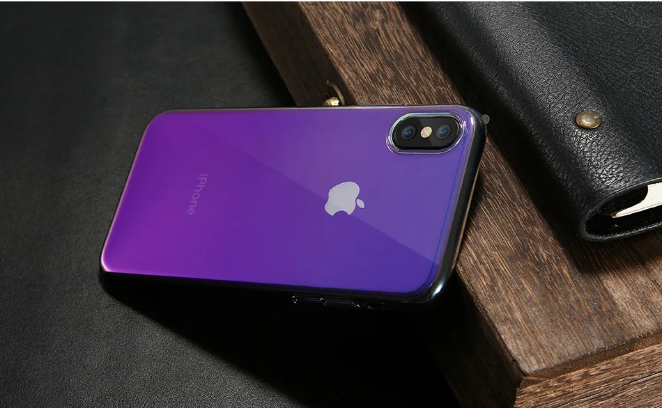 New Floveme Чехол для мобильного телефона iPhone X 8 7 6S 6 plus холодный Градиент Blue Ray PC прозрачная задняя крышка телефона Интимные аксессуары Капа чехол на айфон X 7 8 Plus чехол на айфон 6s 6 6 S Plus