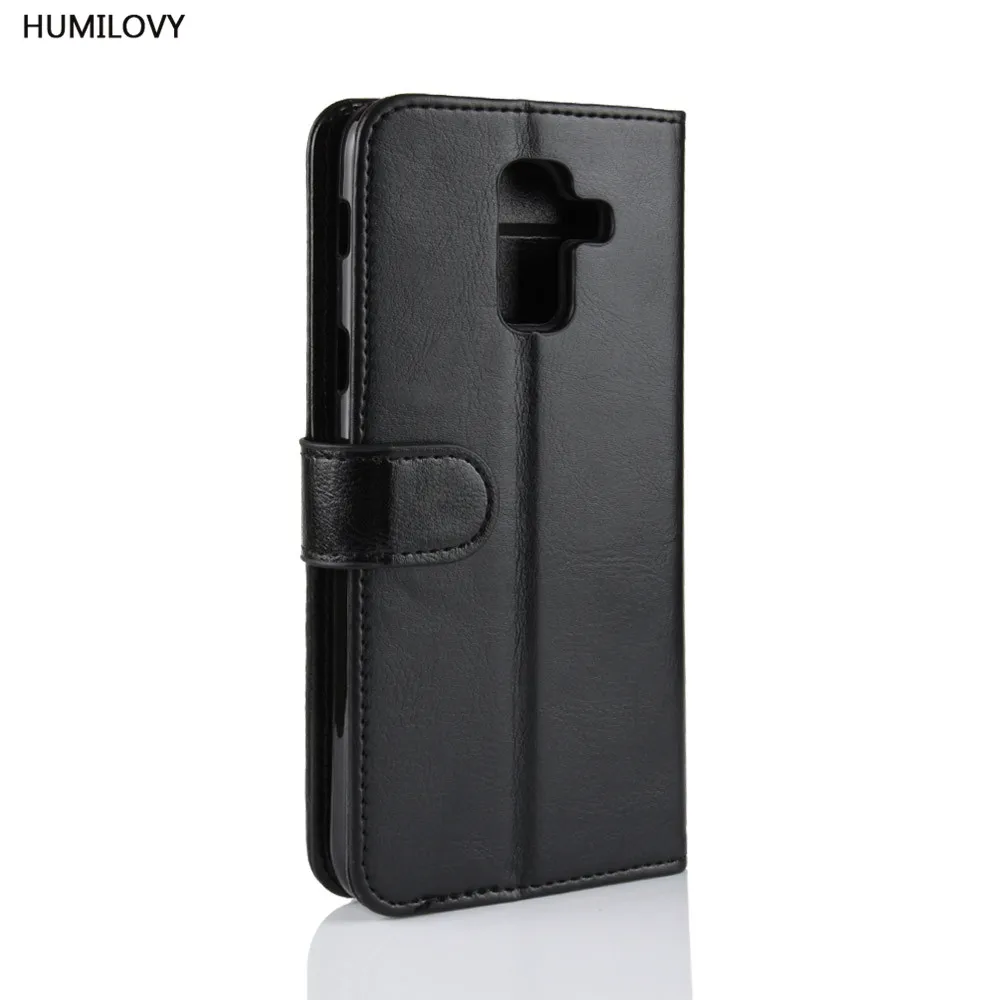 For Coque Samsung Galaxy J8 Case Leather Wallet Phone 2018 Luxury Flilp Cover | Мобильные телефоны и аксессуары