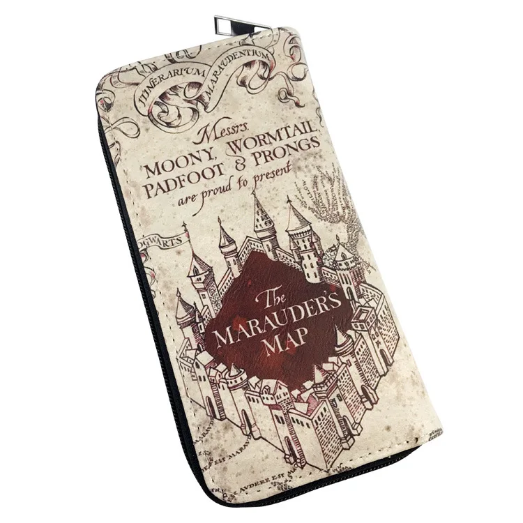 Длинный кошелек на молнии для косплея волшебника письмо о госпитализации карта