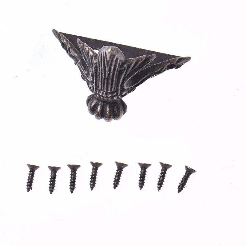 4 шт. античная латунь для ювелирных изделий сундук деревянная коробка