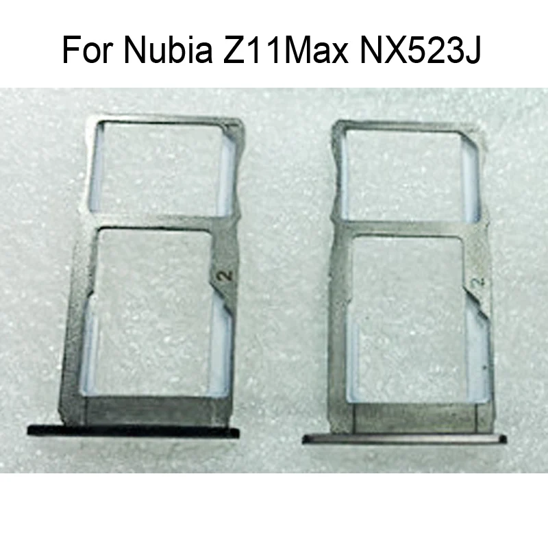 Оригинальный новый серебристый лоток для SIM карты Nubia Z11Max NX523J SD запасной ящик