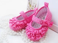 cute 1pair polka dot antislip baby girl shoes brand first walkerstoddlerinfantnewborn bed shoesage 3 15m
