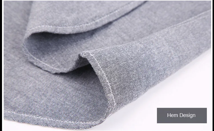 Осень Оксфорд рубашка для мужчин одноцветное цвета Slim Fit с длинными рукавами и пуговицы подпушка Smart повседневное белые рубашк
