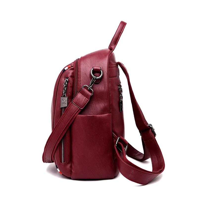Бренд kmffly винтажный рюкзак Mochilas для путешествий из кожи рюкзак женские рюкзаки для девочек-подростков школьные сумки N