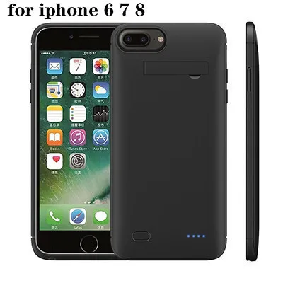 Leioua 5200 мАч чехол для зарядного устройства для Iphone 6, 6s, 7, 8 Внешний внешний аккумулятор чехол для аккумулятора 6200 мАч для Iphone X, Xr, Xs Max - Цвет: for iPhone 6 6s 7 8