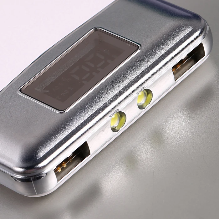 10000 мАч Внешний аккумулятор повербанк 2 USB LC портативное зарядное устройство для