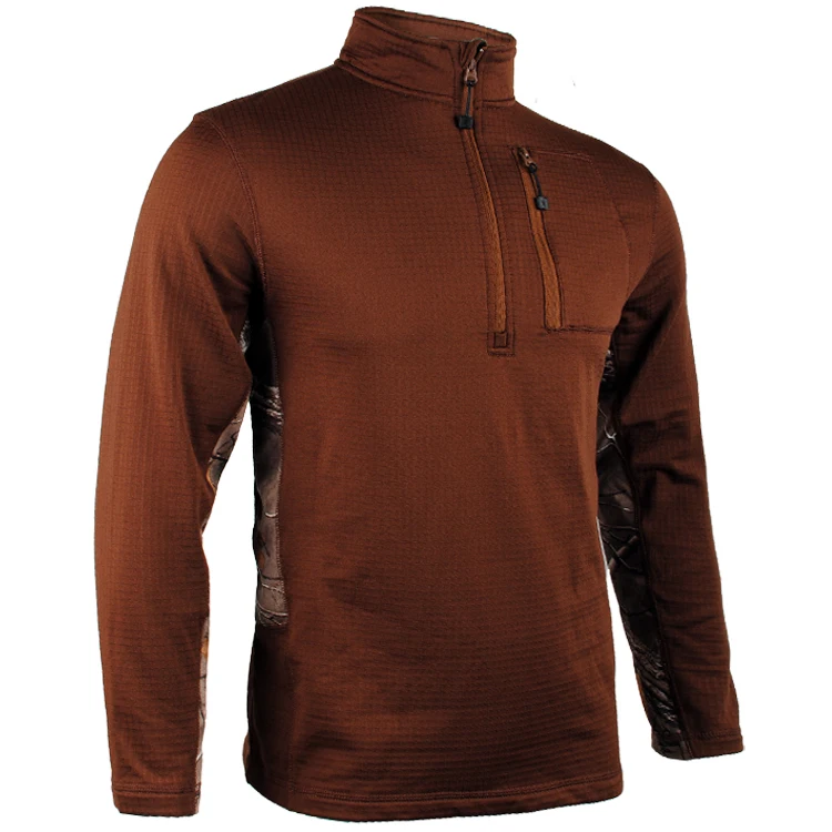 Мужская флисовая куртка коричневого цвета быстросохнущая камуфляжная