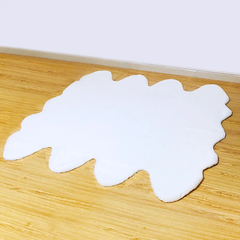 ROWMFUR лохматые ковры из искусственного меха для гостиной детей дома серый белый