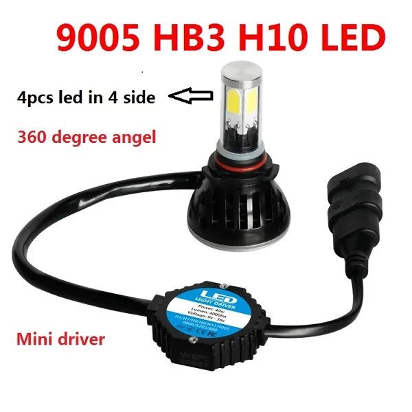 Яркий светодиодный налобный фонарь H7 80 Вт/комплект 8000 лм 9005 9006 HB3 hb4 h8|h7 led headlights|led
