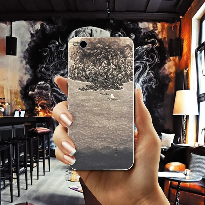 Soft Silicon Phone Case for HTC One M7 M8 M9 M10 E9 Plus U11 A9 Desire 530 630 626 628 816 820 Landscape Painting Oil |