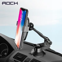 rock wireless charger metal car holder for iphone x huawei p20 lite alloy qi gravity wireless car charger holders for samsung s9