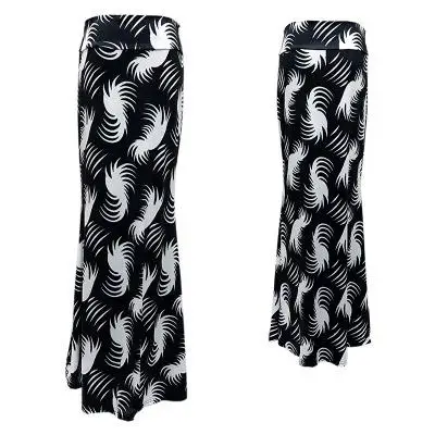 1089-16 S-3XL, Весенняя эластичная длинная юбка-карандаш с высокой талией для женщин, юбка-карандаш макси с принтом, Faldas Largas Mujer Para Fiesta - Цвет: 1089-16