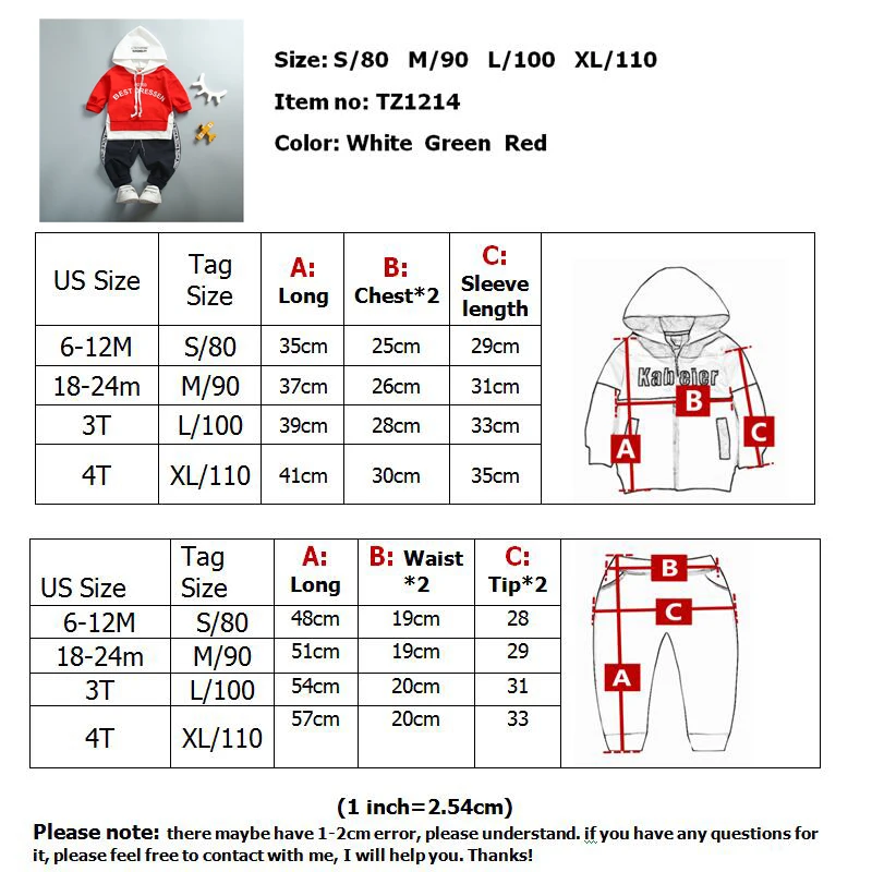 Kid Toddler Boy Sports Suit Clothing Fashion Letter Cute set Baby Set Spring autumn Boys Girls Clothes 1 2 3 4Year | Детская одежда и