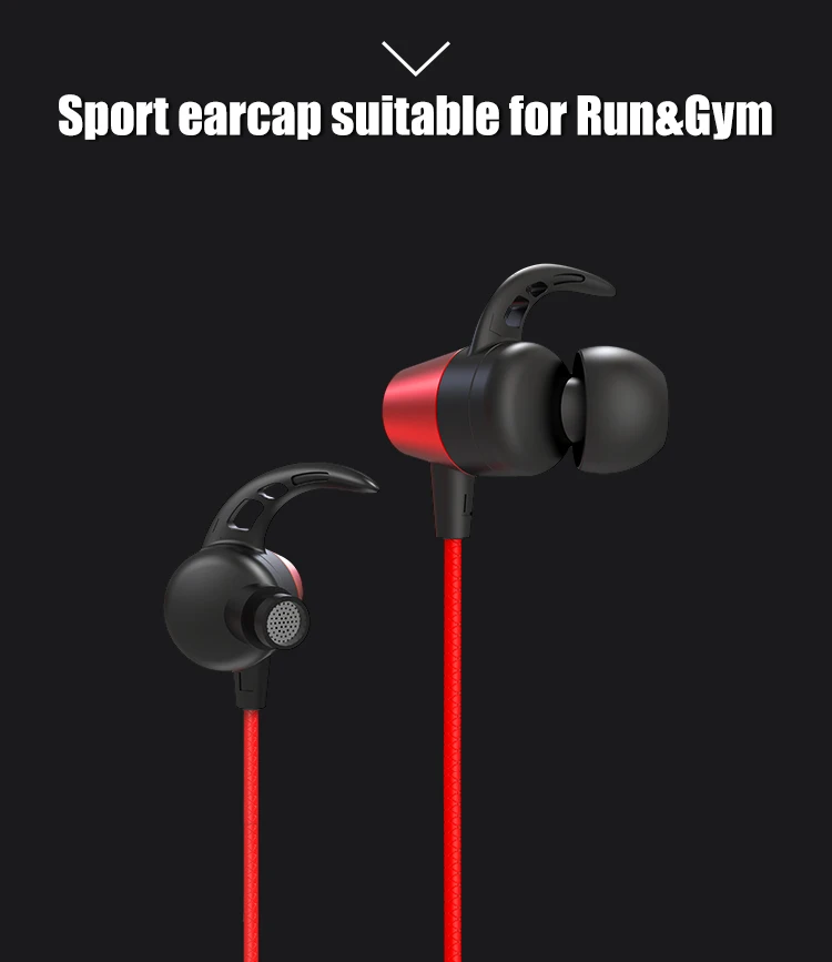 JEELOCK In Ear 3.5 High Sensitivity Wire Sport Earphone with Microphone Metal Subwoofer for Computer PC Gaming Headset Earphone
