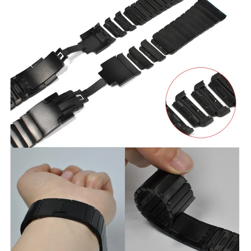 Соединяющий ремешок браслета для Apple watch band 42 мм 38 iWatch 4 44 40 браслет из нержавеющей