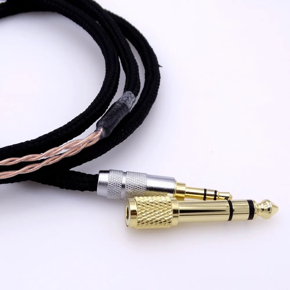 1,8 м 4 ядра 5N PCOCC с протектором Hifi кабель для наушников для Hifman HE1000 HE400S He400i HE-X HE560 Oppo PM-1 PM-2