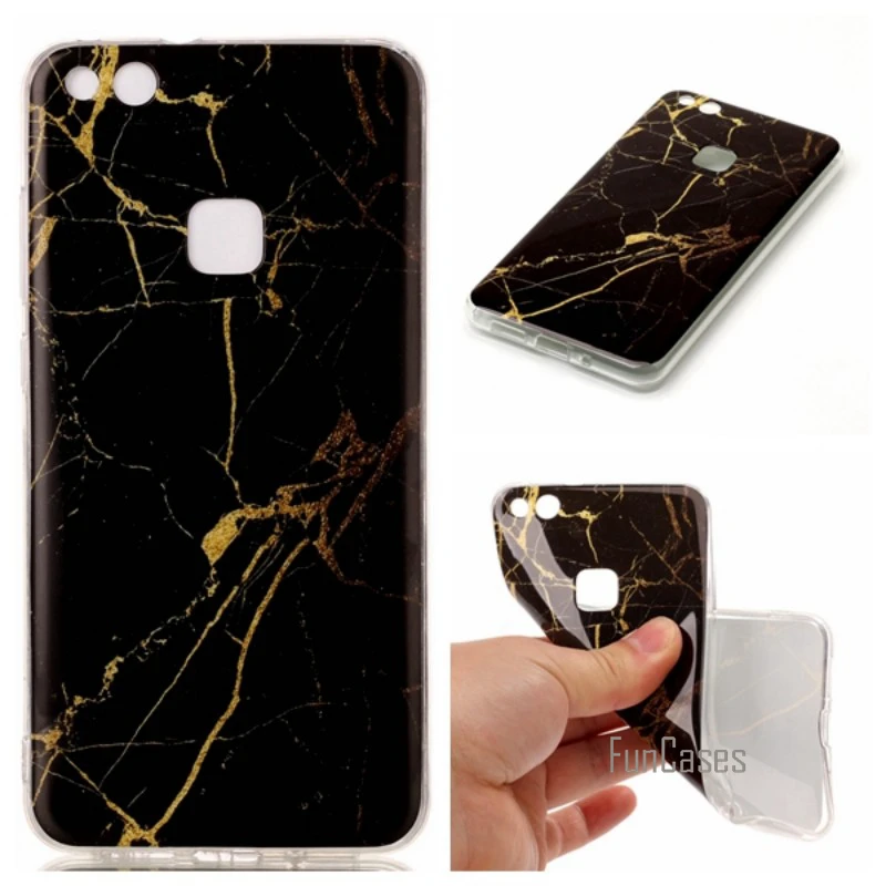 Мягкие Мрамор камень Чехол для Huawei P10 Lite p10lite P 10 ETUI capinhas Para Капа hoesje Carcasa Fundas Coque