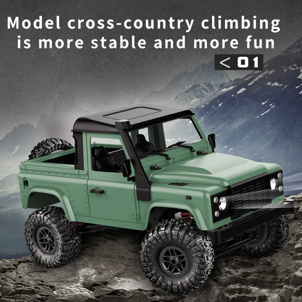 Мини автомобиль MN D91 Rock Crawler Car 1/12 4WD 2 4G с дистанционным управлением высокая