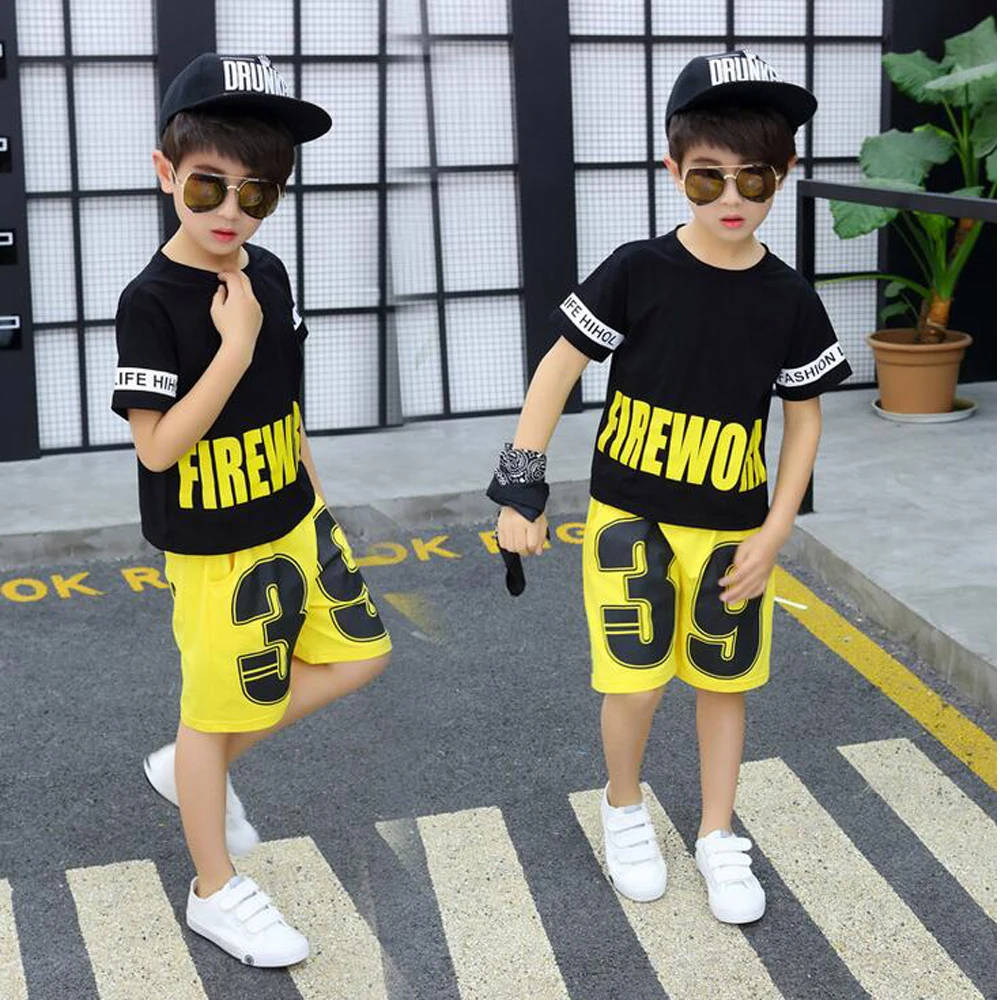 Хлопковая футболка для мальчиков и девочек свободный костюм соревнований по