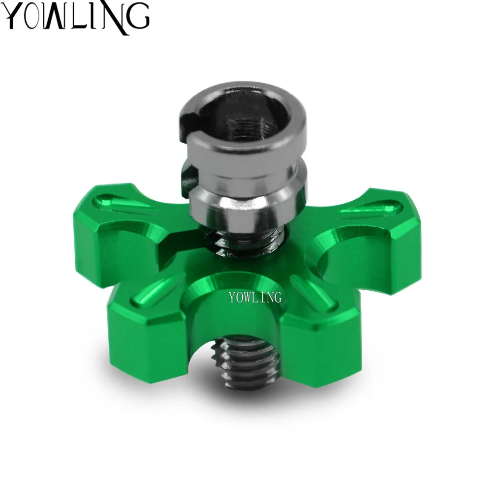 8MM green Для Honda Hornet 600 700 900 NC700X ABS VTR 1000 SP-1 SP-2 M8* 1,25 Универсальный Мотоцикл с ЧПУ Алюминий клатч кабель провода регулятора - Цвет: 8MM green