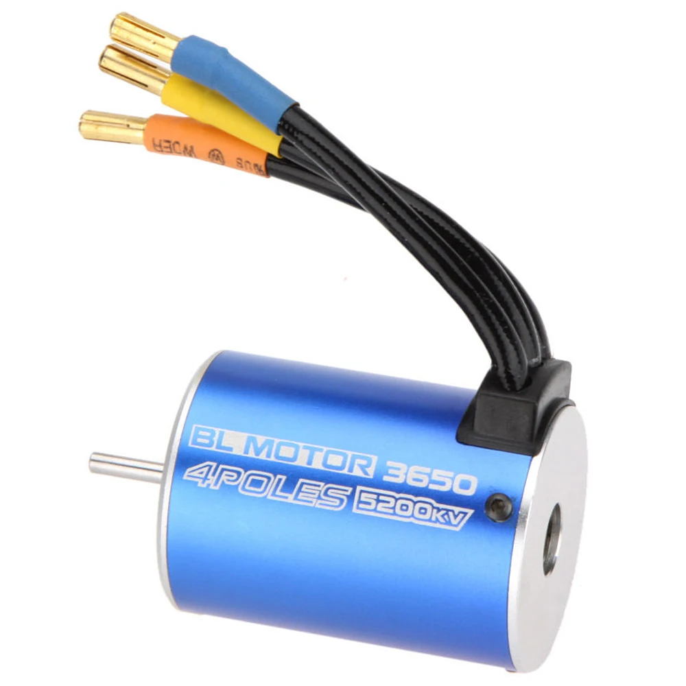 MACH 3650 4 полюсный 5200KV бесщеточный двигатель для 1/10 RC Car Boat Blue|motor for|brushless motormotor brushless