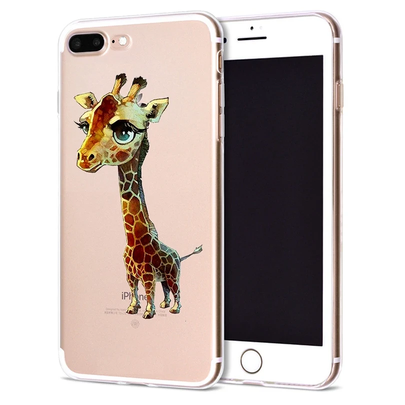 Funda For Apple iPhone 6 6S 7 Plus X 10 Cute Cartoon Soft TPU Cover for Case Original Coque 8 B322 |