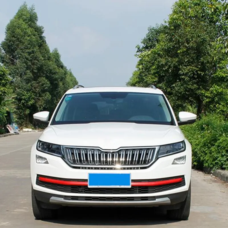 ABS передняя решетка цвета отделки синий черный красный желтый для SKODA KODIAQ 2017 2019